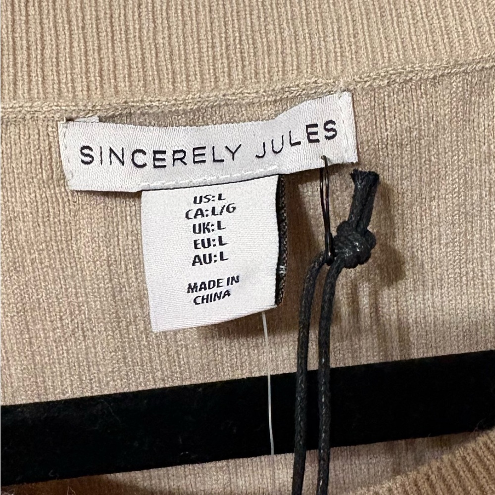 Sincerely Jules Beige Knit Top/ Bottom - Picture 2 of 4